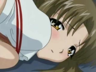 Tied up anime goddess gets her ass toyed
